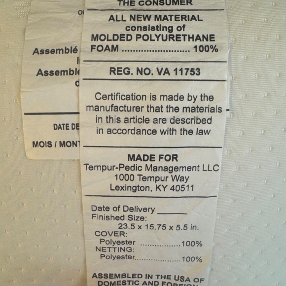 Tempurpedic Symphony Pillow Set of 2 - Picture 4 of 4